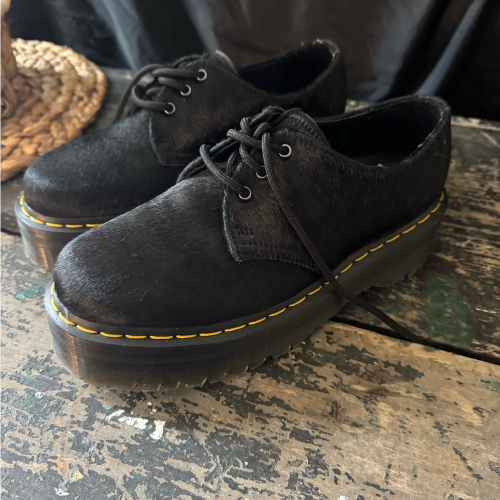 Dr. Martens Black Platform Shoes